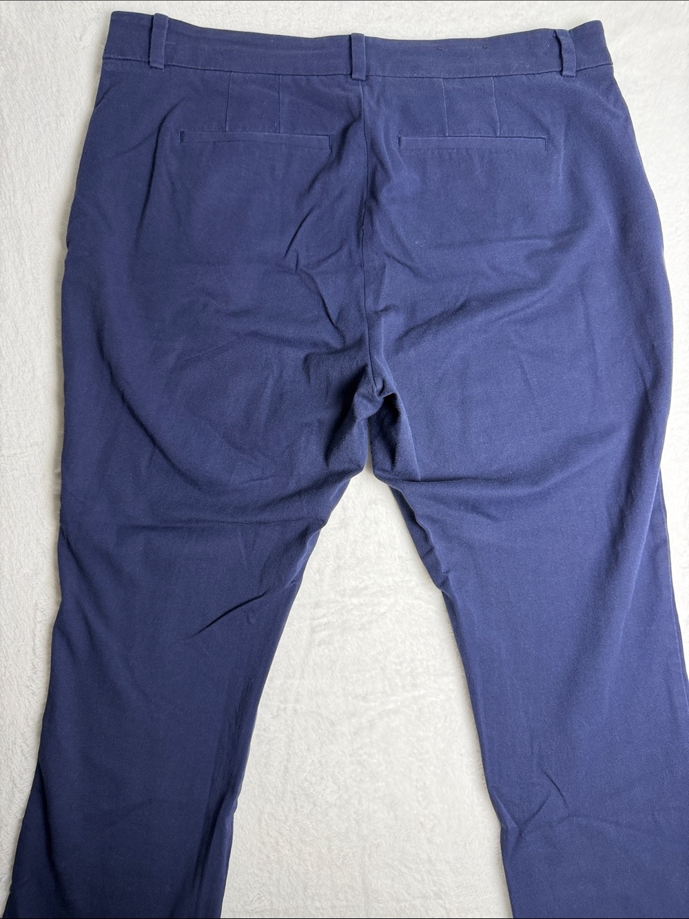 Deep Navy Straight-Leg Dress Pants Size 14W - Picture 5 of 8
